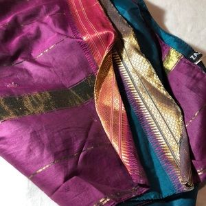 ZAZOU multi color silk scarf (#